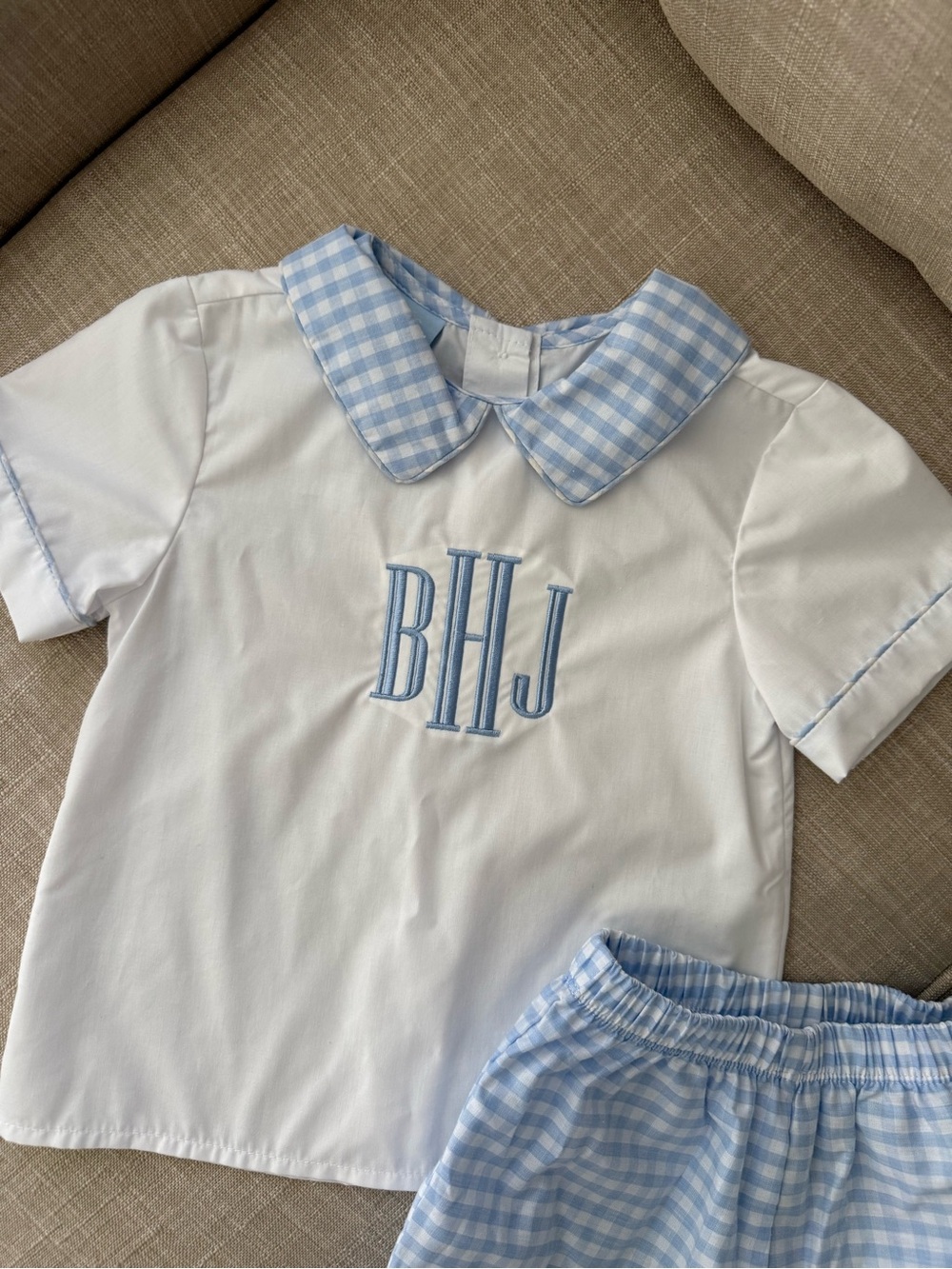 Monogrammed Short Set - Picture 2 of 4
